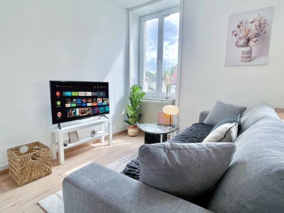 1 Appartement 3P Ideal Famille Travail Renove Lumineux Parking Gratuit Mulhouse Esterno foto